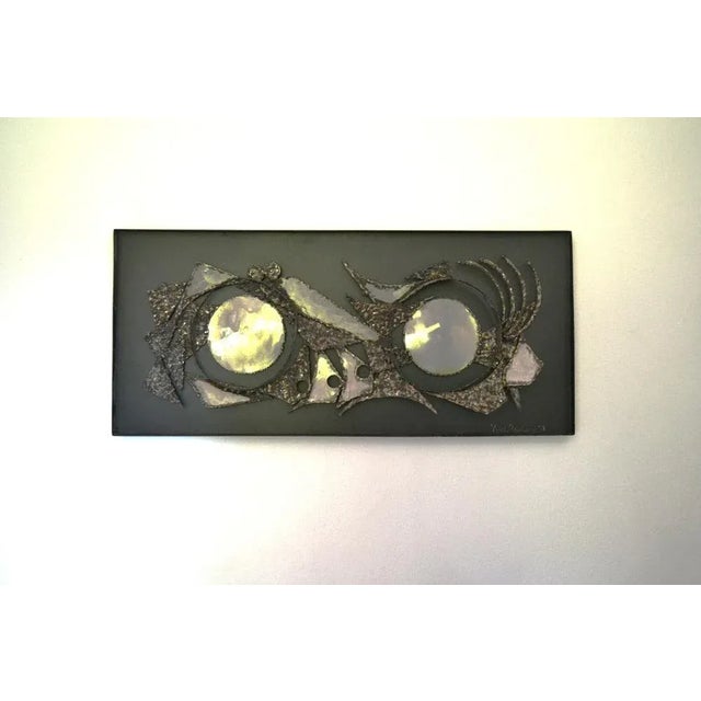 Metal Wall Plaque by Knud Rasmussen, 1978 For Sale - Image 6 of 6