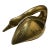 Art Deco Solid Brass Duck With Curved Neck Details For Sale