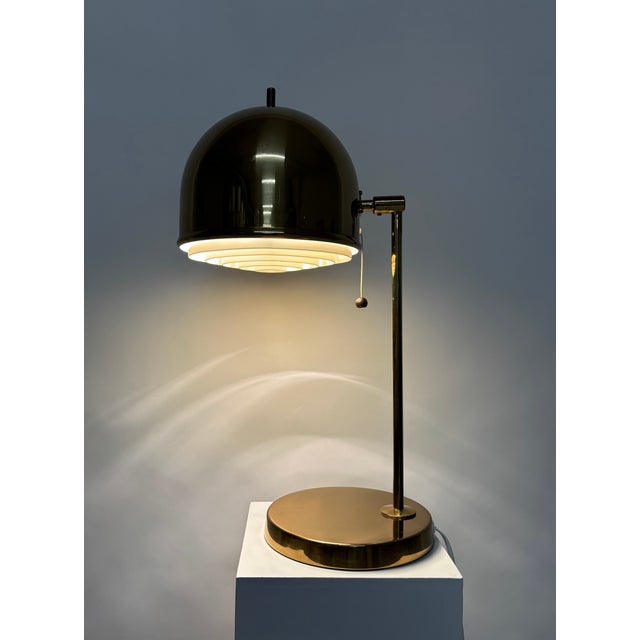 Swedish brass desk lamp model B075 by Bergboms, 1960s. This piece has an attribution mark, I am sure that it is completely...