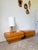 Vintage small rattan table or desk lamp from the 1960s, attributed to Louis Sognot. We love its French Riviera style, with...