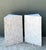 Late 20th Century Vintage Plaster Faux Coral Geometric Table Pedestals - Pair For Sale - Image 5 of 14