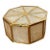 Vintage Shell Type Material Trinket Box With Brass Trim - Octagon Shape For Sale
