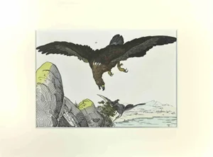 Johann Friedrich Naumann, Eagle, Etching, 1840