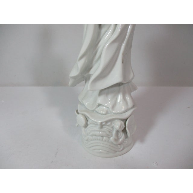 White Porcelain Asian Figurine For Sale - Image 10 of 13