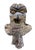 Unique Vintage Large African Tribal Beaded Kuba Royal Head Mask Congo 15" H For Sale - Image 9 of 13