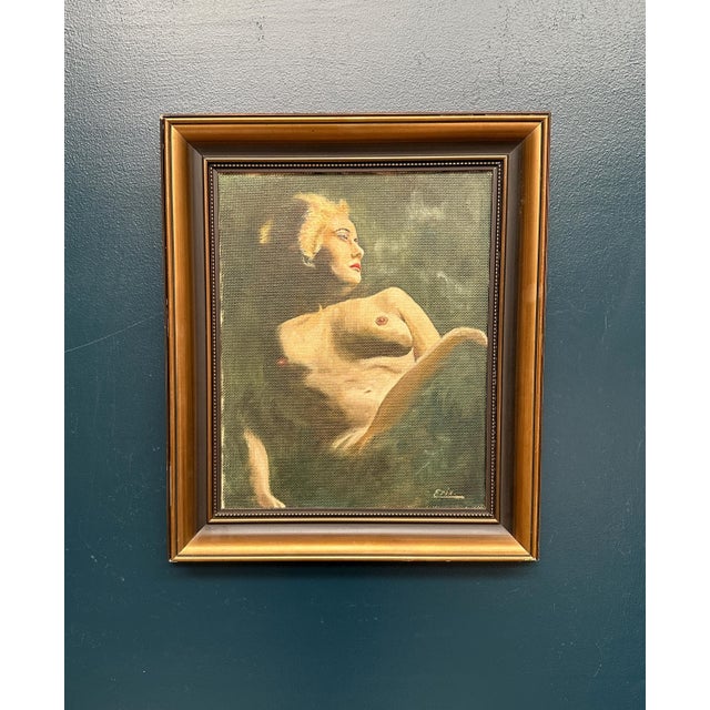 Erix, Nude Female Study, Oil Painting on Panel, Framed For Sale - Image 18 of 18