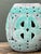 This vintage ceramic low stool is a captivating example of mid-20th-century artisanal design, characterized by its robust,...