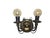 1930s Art Nouveau Two-Armed Wall Lamp, Poland, 1970s For Sale - Image 5 of 18