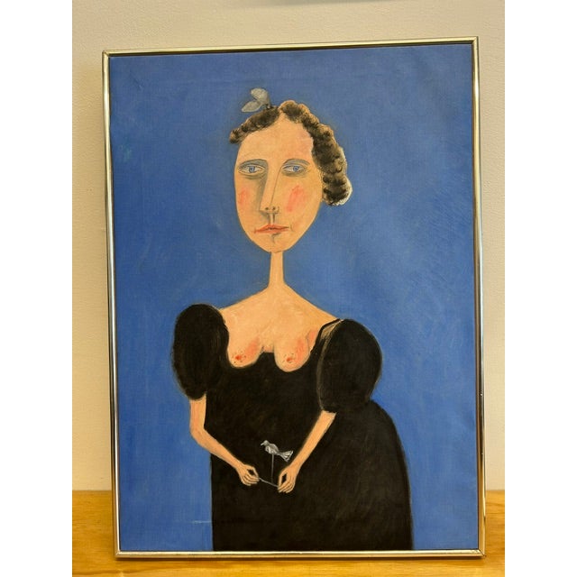 1970s Oil Painting by Benjamin Levy For Sale In New York - Image 6 of 6