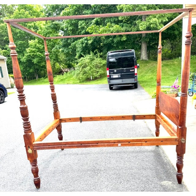 Early 19th Century Antique American Early 19th Century Canopy Bed For Sale - Image 5 of 9