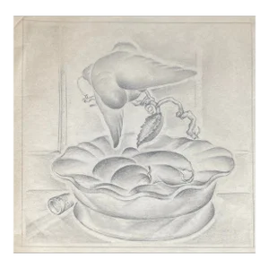 1930s Clifford Thompson Still Life Drawing