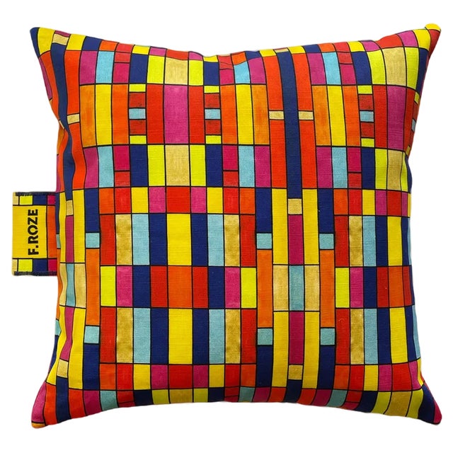 Sixties Funk Cushion Cover by F.Roze For Sale