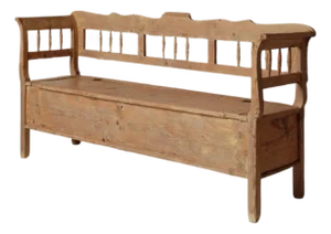 19th Century French Alsace Farm Bench