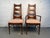 Set of Six Mid-Century Upholstered Walnut Dining Chairs by Thomasville For Sale In New York - Image 6 of 17