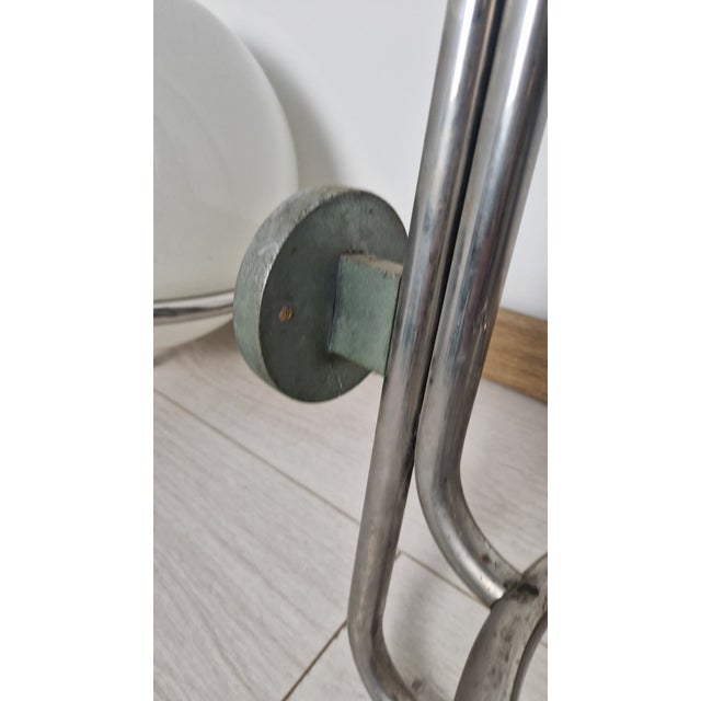 Large Wall Lamps in Burnished Brass with Etched Glass Sphere, 19650s, Set of 2 For Sale - Image 10 of 12