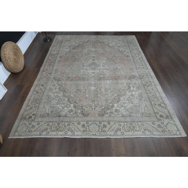 Vintage Persian Hand-Knotted area rug is a semi-antique vintage area rug. The '70s Eastern region of Anatolian's unique...