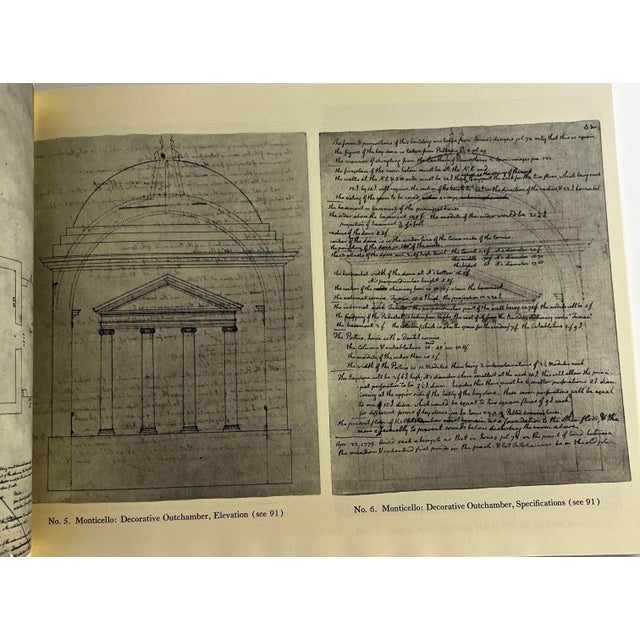 1988 Thomas Jefferson's Architectural Drawings Book For Sale - Image 4 of 6