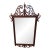 Vintage Baker Furniture Chippendale Style Mahogany Fretwork Wall Mirror For Sale