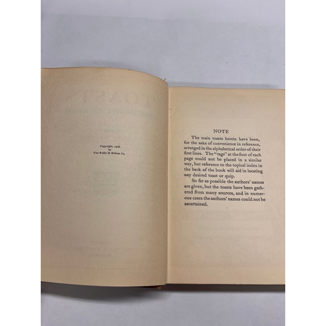 1908 Toasts You Ought to Know Book For Sale - Image 4 of 11