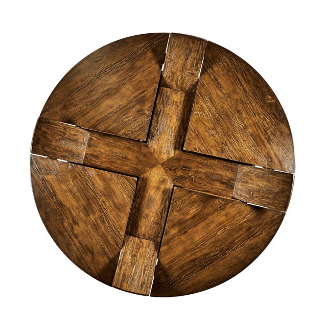 Brown French Provincial Extension Dining Table For Sale - Image 8 of 18