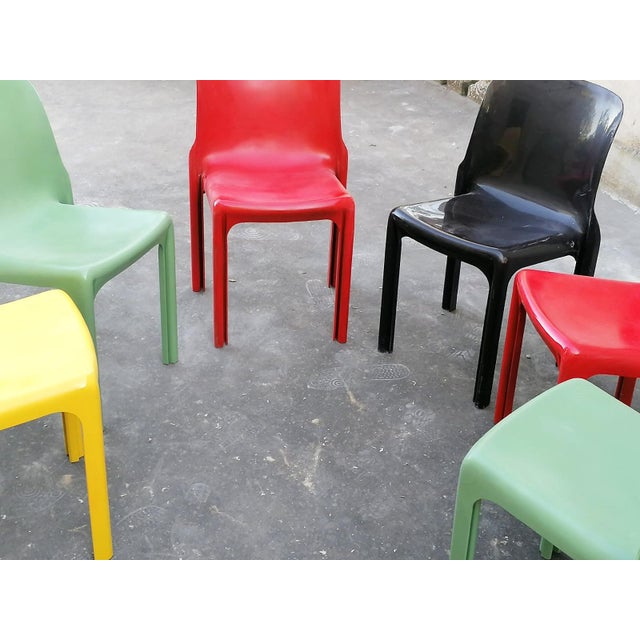 Selene Chairs by Vico Magistretti for Artemide, 1969, Set of 6 For Sale - Image 16 of 18