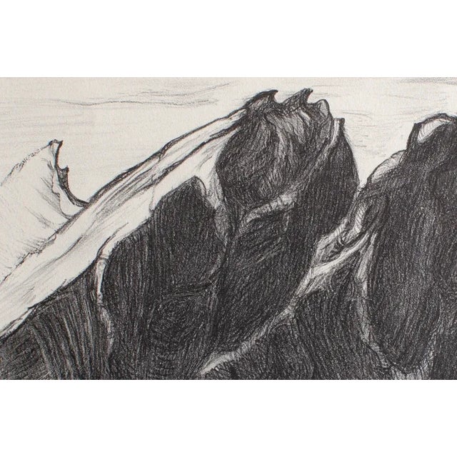 Art Deco Antique Original Limited Edition Etching Signed by American Artist Adele Watson Titled "Maine Coast" 1873 - 1947 For Sale - Image 3 of 8