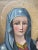 Wood Large Religious Oil Painting the Icon of Madonna Del Popolo C1931 For Sale - Image 7 of 11