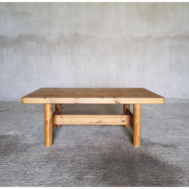 Danish Minimalist Coffee Table in Oregon Pine by Knud Friis & Elmar Moltke, 1970s For Sale - Image 10 of 12