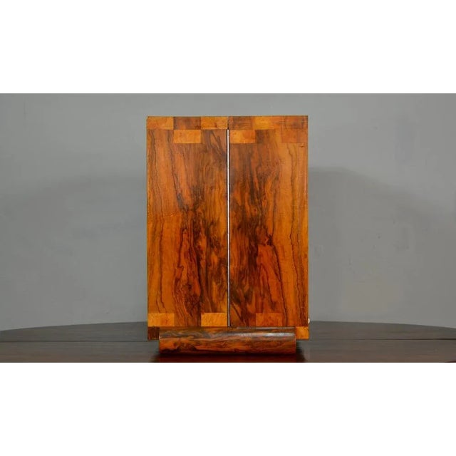 Art Deco Walnut Countertop Bar Cabinet from Albicocchi & Frediani, Italy, 1920s For Sale - Image 3 of 13