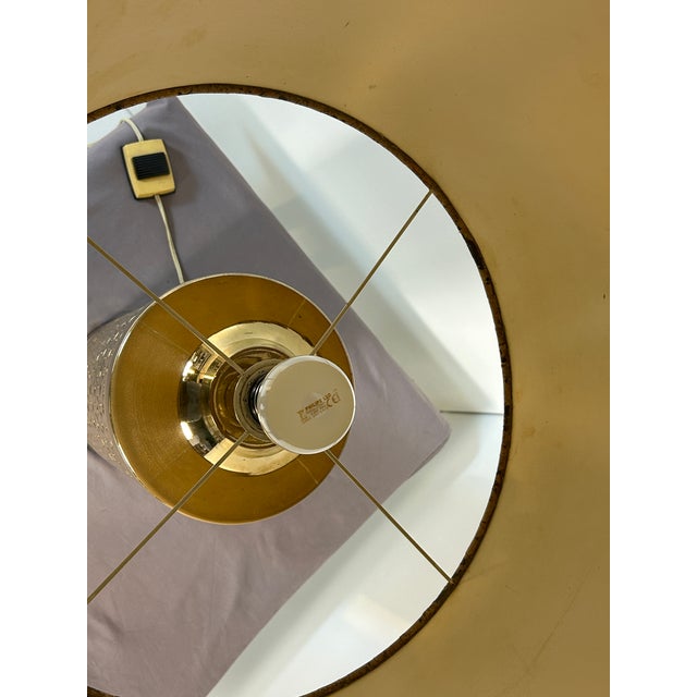 Gold Vintage Golden Table Lamp by Aldo Londi for Bitossi, 1970s For Sale - Image 8 of 10