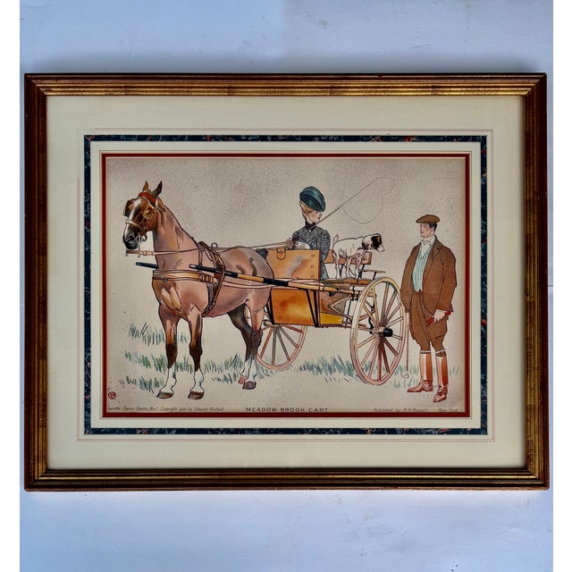 A handsome pair of original color lithographs by celebrated American illustrator and poster artist Edward Penfield...