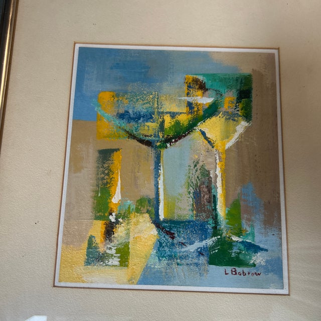1970’s original abstract expressionist still life painting. Signed and framed. Painting measures approximately 8x9.25 and...