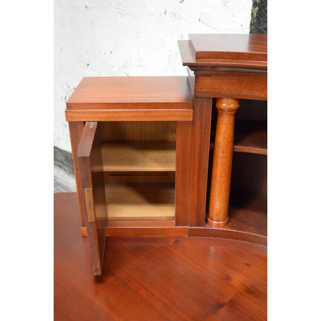 Vintage Swedish Neoclassical Style Mahogany Secretary Desk For Sale - Image 4 of 10