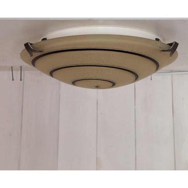Vintage Ceiling Lamp with Glass Shade, 2000s, in Very Good conditions. Designed from 2000 Up to 250V (Europe/UK...