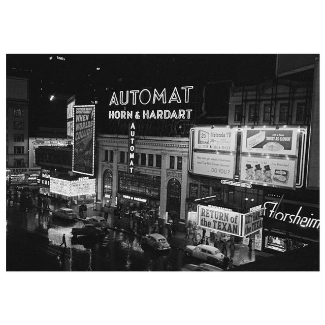 'Times Square at Night' Unframed Archival Pigment Print For Sale