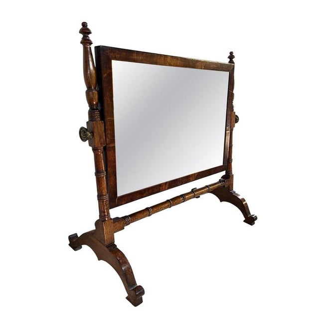 Wood Antique Georgian Mahogany Dressing Table Mirror, 1820 For Sale - Image 7 of 7