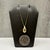 Early 21st Century Teardrop Necklace 10kt Yellow Gold 18in Hollow New For Sale - Image 5 of 6