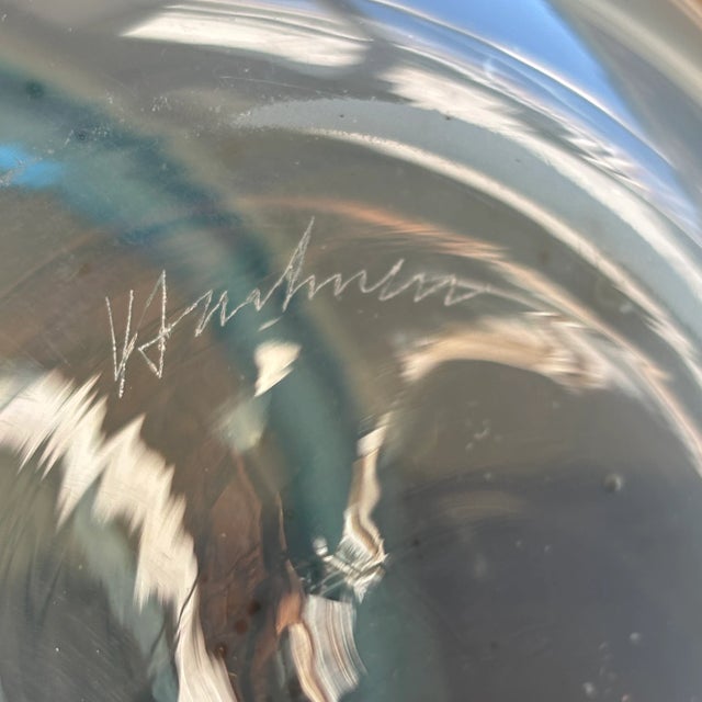 Late-20th Century Richard Harkness Blown Glass Orb Table Lamp For Sale - Image 15 of 16