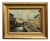 Bonaldi, Milanese Canal, The Walk Along the Naviglio, 20th Century, Oil on Panel, Framed For Sale