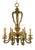 Antique Gilded Bronze Chandelier For Sale