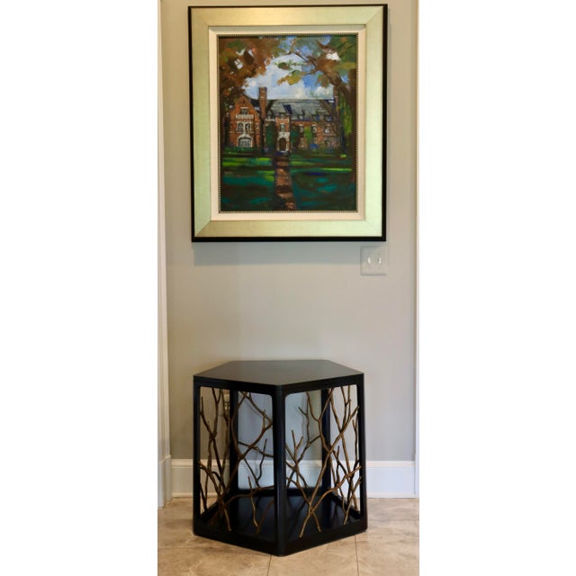 Baker Furniture Company Laura Kirar for Baker Industrial Modern Dorada Side Table For Sale - Image 4 of 8
