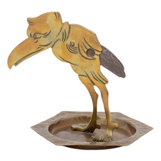 Ignatius Taschner Bird Form Cigar Cutter and Ashtray, Circa 1900 For Sale
