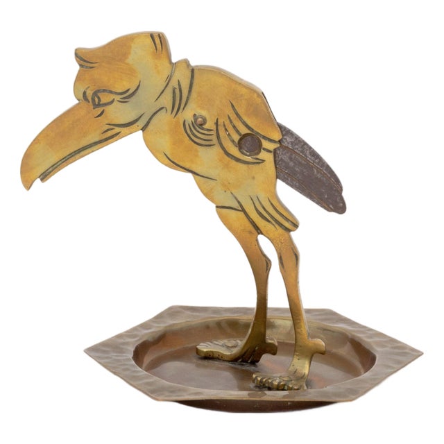 Ignatius Taschner Bird Form Cigar Cutter and Ashtray, Circa 1900 For Sale