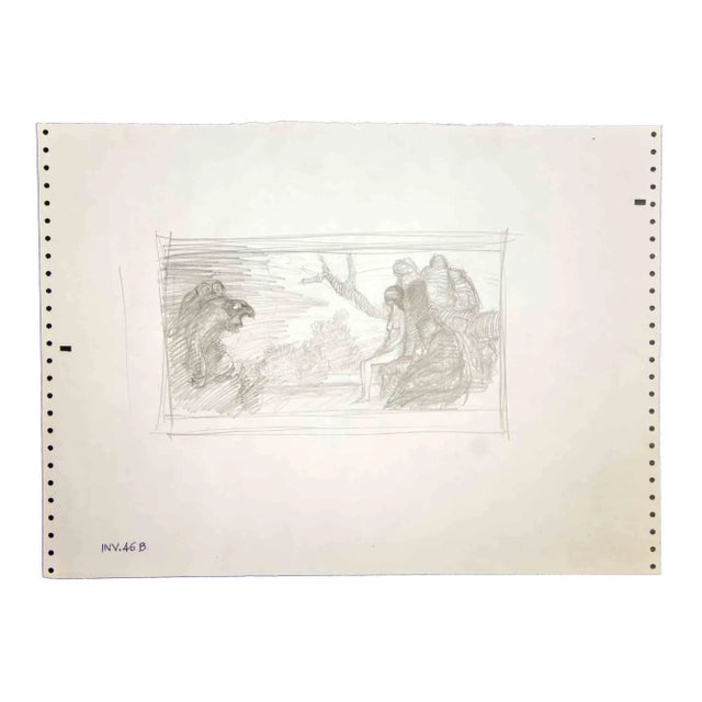 Sybil in the Forest is an original drawing in pencil on paper realized by Leo Guida in the 1970s. Good condition. Leo...
