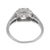 Vintage Gia 3.61 Carat Fancy Yellow Radiant Cut Diamond Two Tone Engagement Ring, Size 6.25 For Sale In Los Angeles - Image 6 of 6