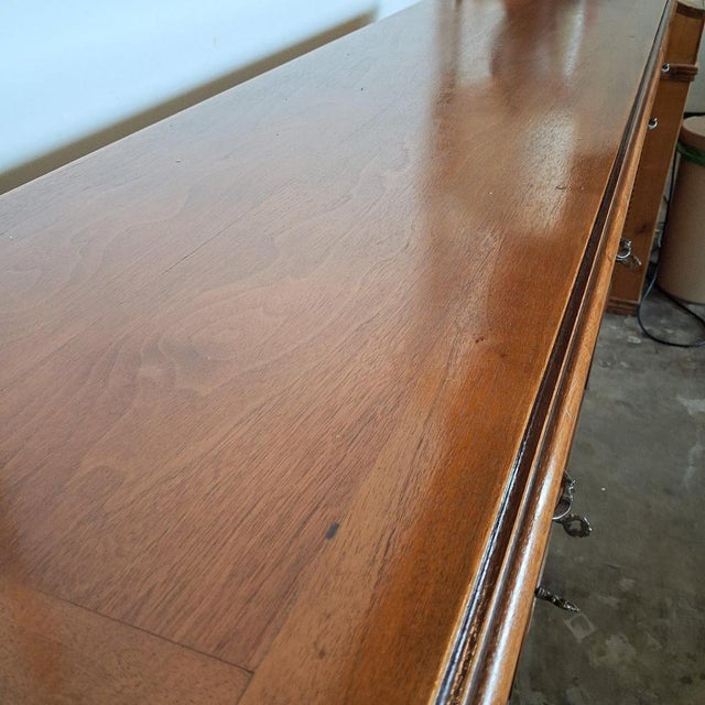 Wood Louis XV Style Sideboard in Walnut, 1900 For Sale - Image 7 of 18