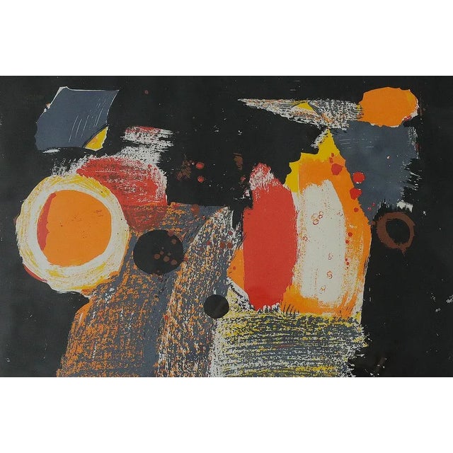 Kulo Green, Composition Color lithography Number 7/140 The work signed by the artist's signature and an individual...