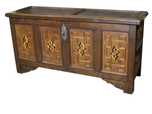 Antique Renaissance Chest in Oak, Cologne, 1630s