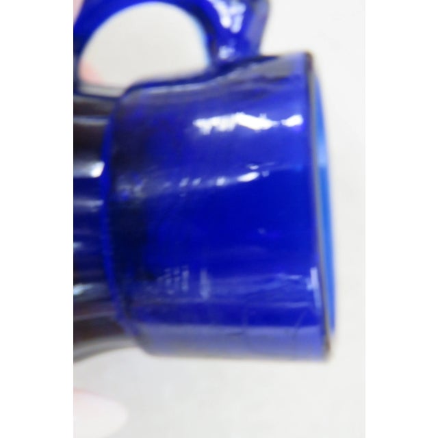 Cobalt Blue Mini Beer Shot Cup Toothpick Holder For Sale - Image 11 of 12