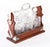Late 20th Century English Silver-Plated 3-Bottle Tantalus, Set of 4 For Sale - Image 10 of 14